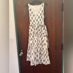 ALC Judd floral tiered dress with tie